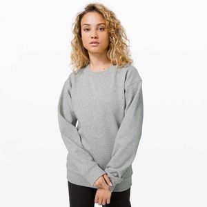 Lululemon | All Yours Crew Bubble Dot Heathered Core Light Grey